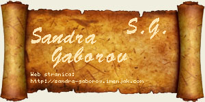 Sandra Gaborov vizit kartica
